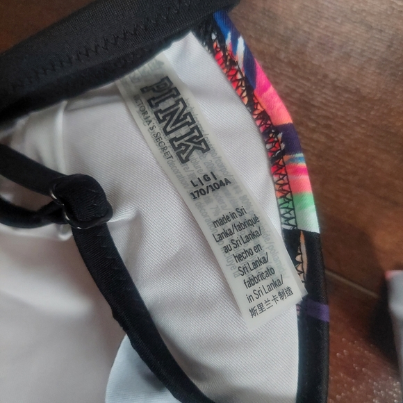 Victoria's Secret PINK Body Wrap Ruffle Bikini Top Size Large - Picture 8 of 9